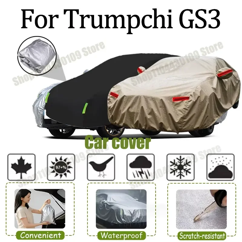 

For Trumpchi GS3 Car Cover Outdoor Protection Covers Snow Sunshade Waterproof Dustproof Exterior UV Car Accessories