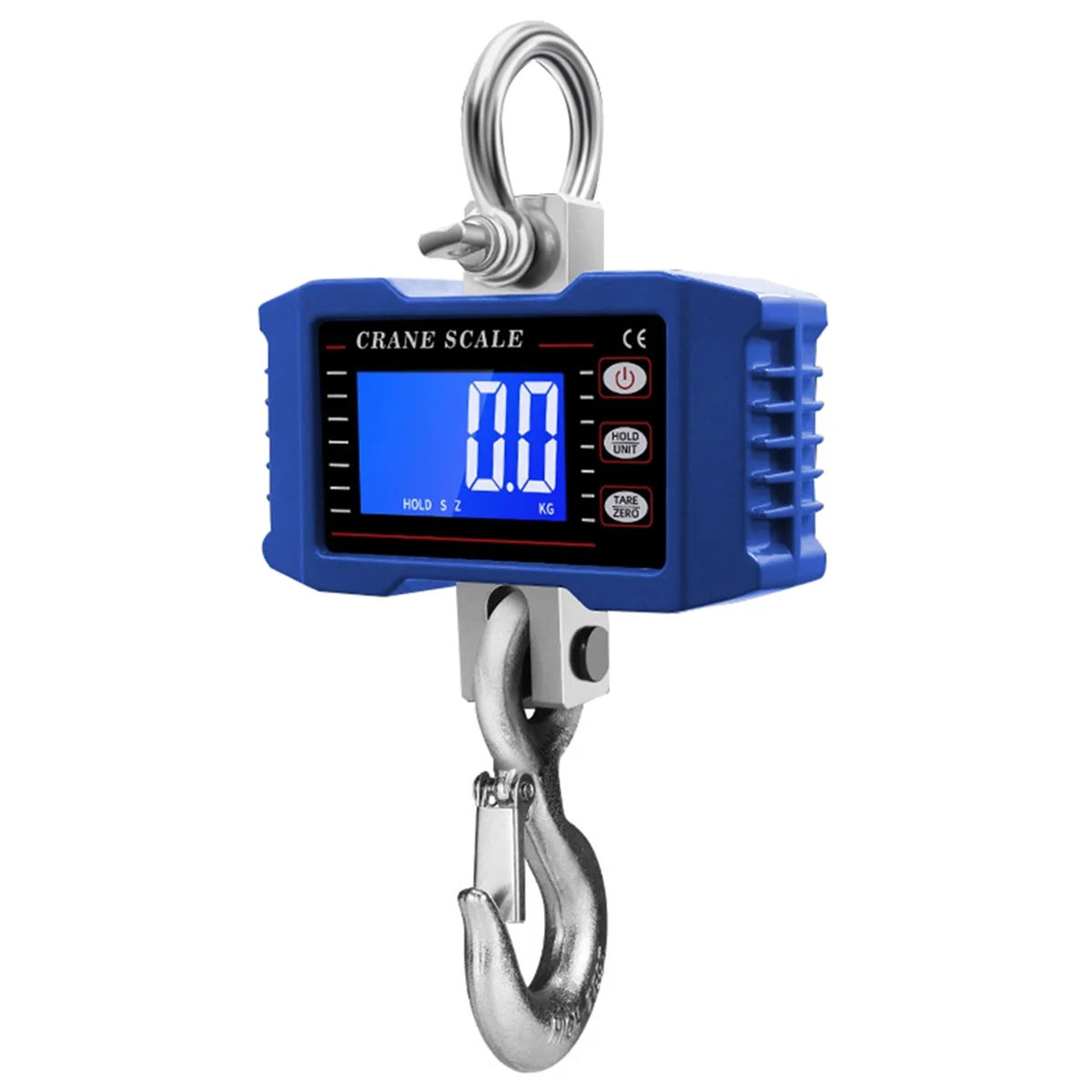 

Digital Crane Scale 1000Kg Digital Hanging Scale Industrial Heavy Duty Crane Scale for Farm,Factory,Construction-Blue