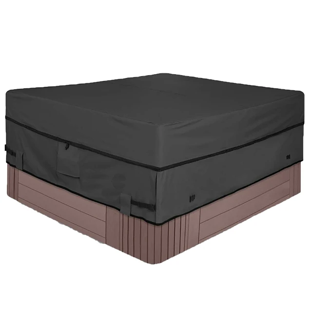 Waterproof 600D Polyester Square Hot Tub Cover Outdoor SPA Covers  Protect Furniture Covers