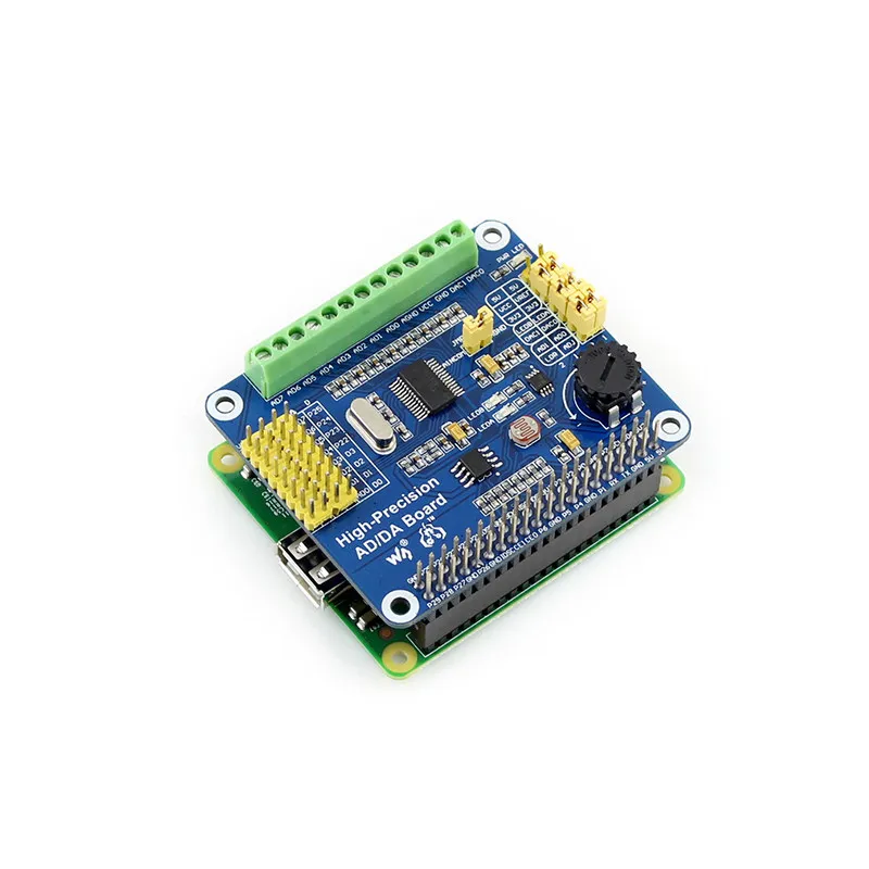 Raspberry Pi 4 generation 3b plus expansion board module high precision AD DA digital analog analog digital development board