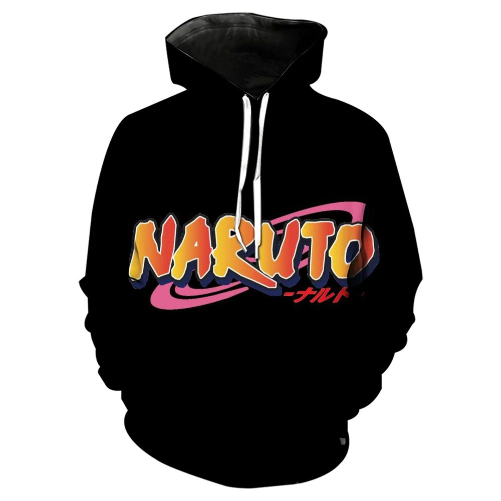 Naruto 2024 New Trendy 3D Printing Anime Peripheral Hooded Sweatshirt Hoodie For Men, Women And Children Adult Size