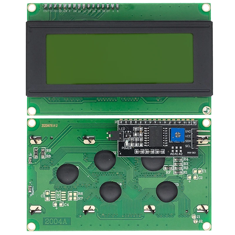LCD2004 Modulo LCD seriale blu verde IIC/I2C per Arduino UNO R3 MEGA2560 Modulo adattatore interfaccia seriale YANXD 2004