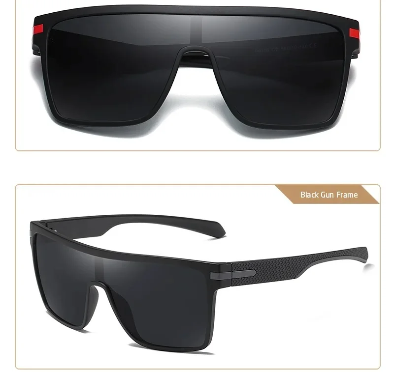 CRIXALIS Mode Polarisierte Sonnenbrille Für Männer Platz Übergroßen Anti Glare Fahrer Spiegel Sonnenbrille Frauen UV400 Brille Männlich – Detail 13