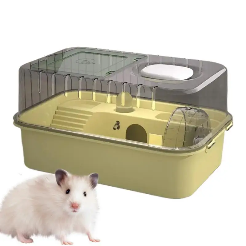 Small Pet House Acrylic Transparent Hedgehog Cage Easy To Clean Guinea Cage Hedgehog Cage Portable For Dwarf Hamsters Mice