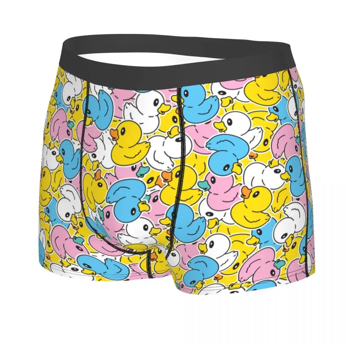 Custom Cute Cartoon Duck Shower Boxer Shorts For Men 3D Printed Underwear Panties Briefs Soft Underpants