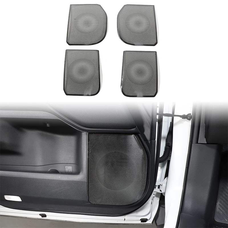 

For Toyota Land Cruiser Prado 250 2024 Stainless Steel Car Door Speaker Cover Trim Auto Accessories