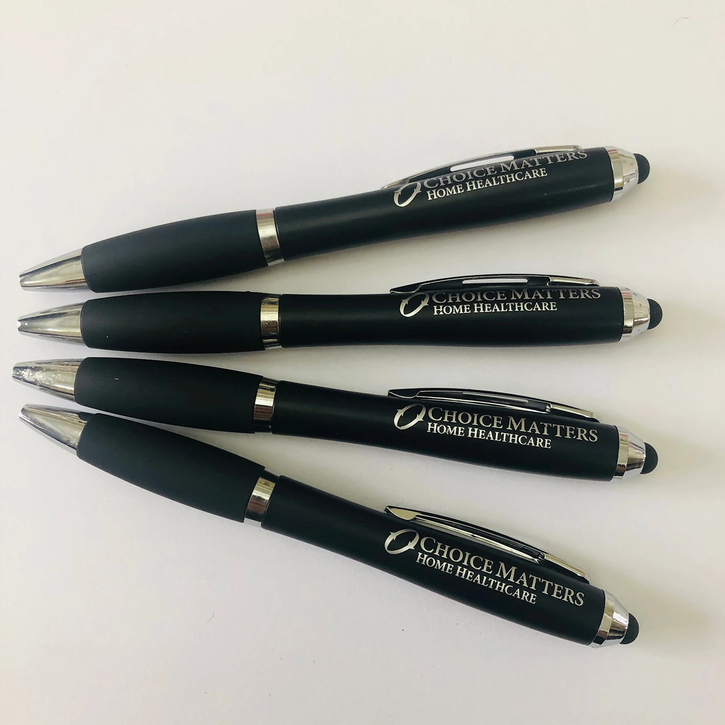 High quality logo pen with touch screen stylus custom black pens with logo promotion pen with ipad touch free shipping