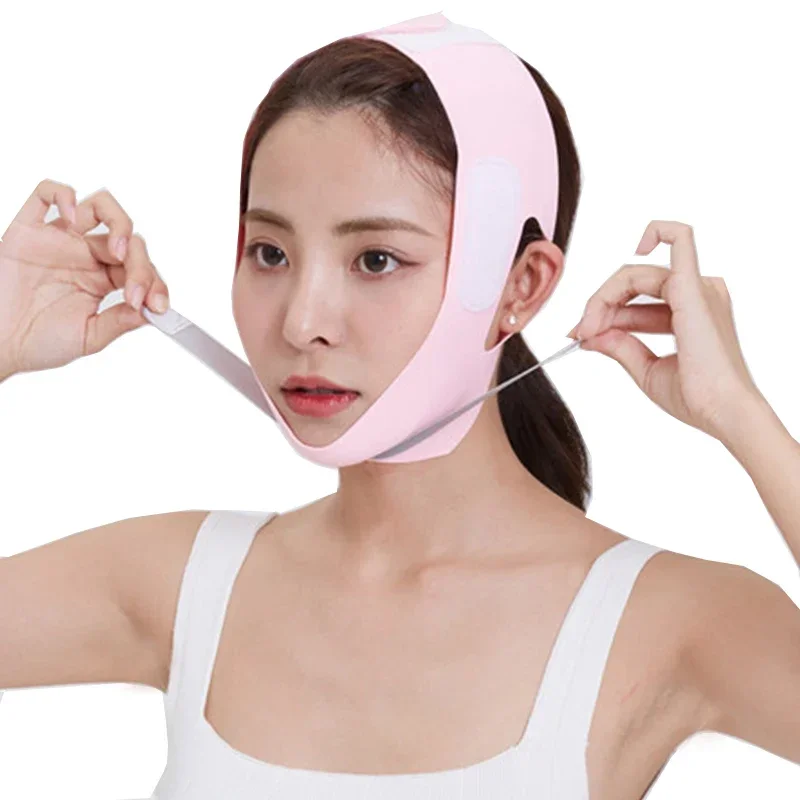 Elastic Face Slimming BANDAGE V Line Face Shaper ผู้หญิง Chin Cheek Lift UP เข็มขัด Facial Anti ริ้วรอย Face Care เครื่องมือ