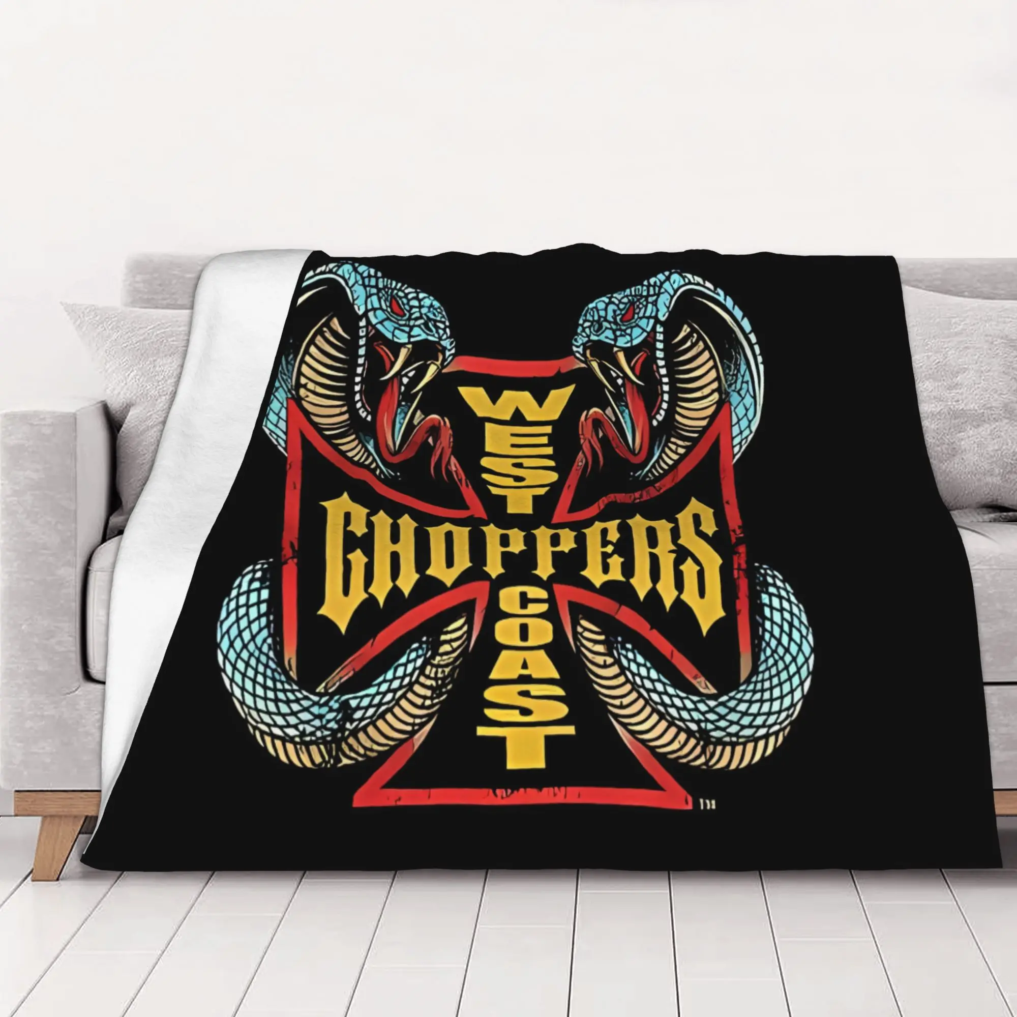 1PC home Cutecore Classic  West Coast Choppers Blanket Super Cosy Plush Home Living Room Sofa halloween
