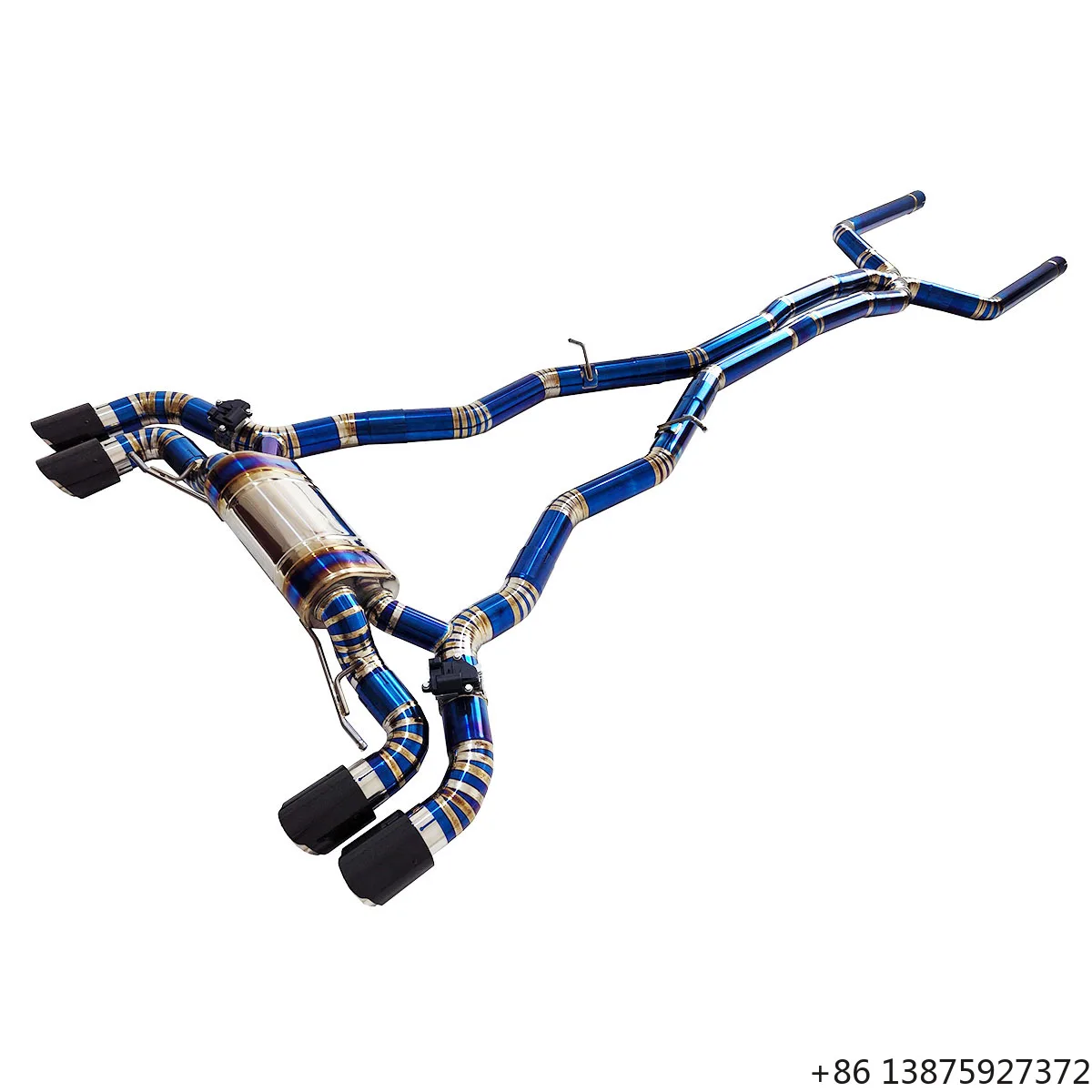

Ecnal for M5 F90 V8 4.4T Titanium Sports Valved X Pipe Exhaust System Muffler