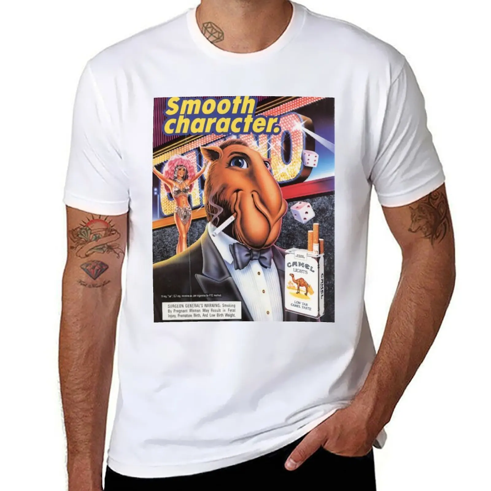 

Joe Camel T-Shirt t shirts for man graphic vintage cotton t shirt pack T-Shirt
