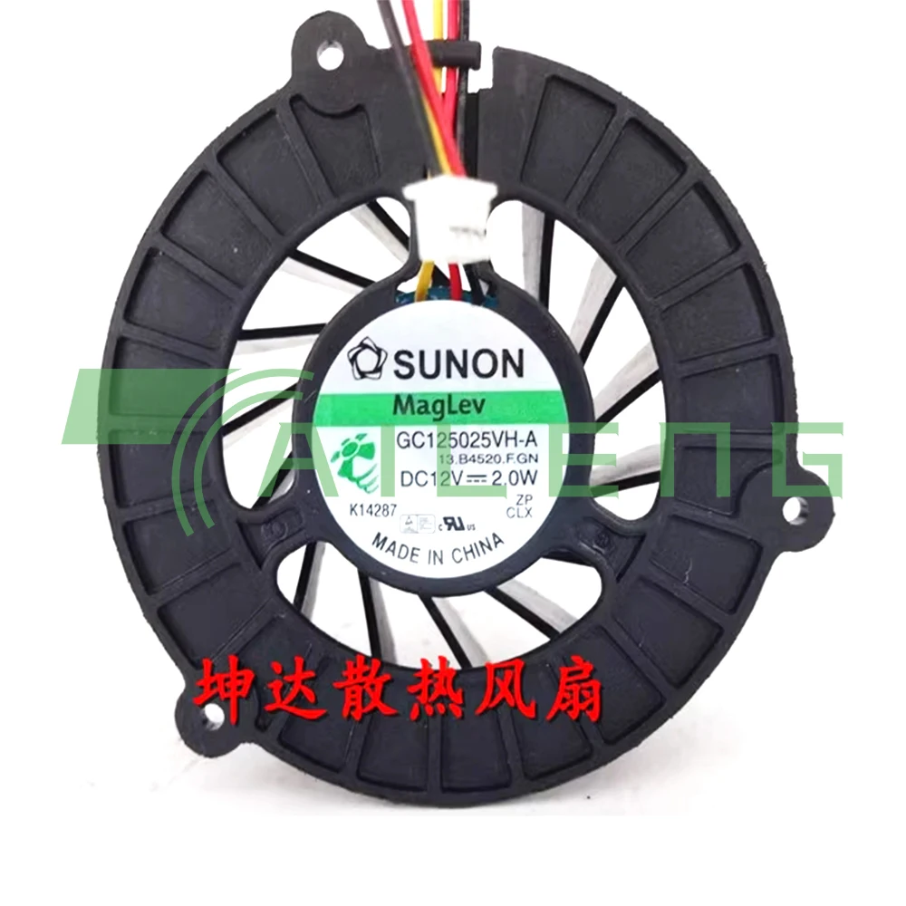 

For Sunon GC125025VH-A 12V 2.0W 13.B4520.F.GN COOLING FAN