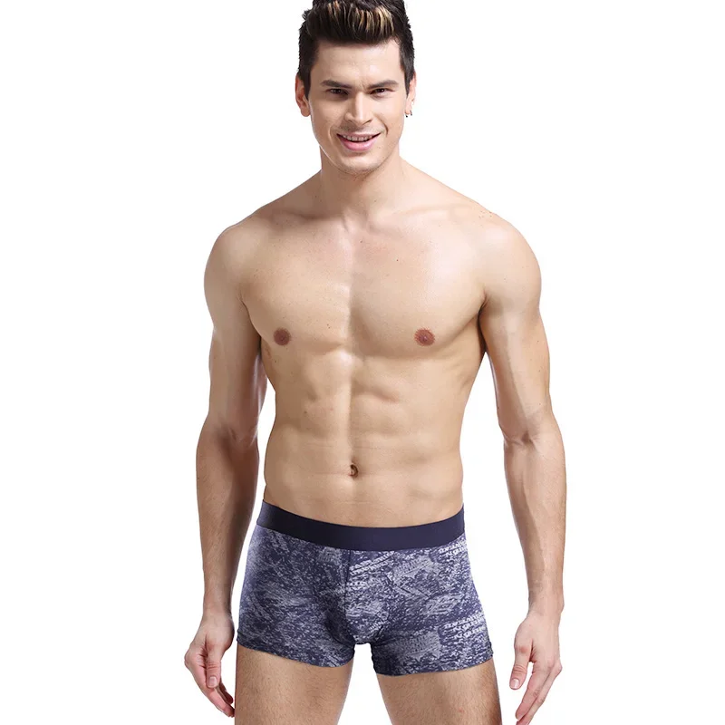 سراويل داخلية بوكسر قطنية للرجال من Aoyuansu - مجموعة ملابس داخلية صيفية قابلة للتنفس (4 عبوات)