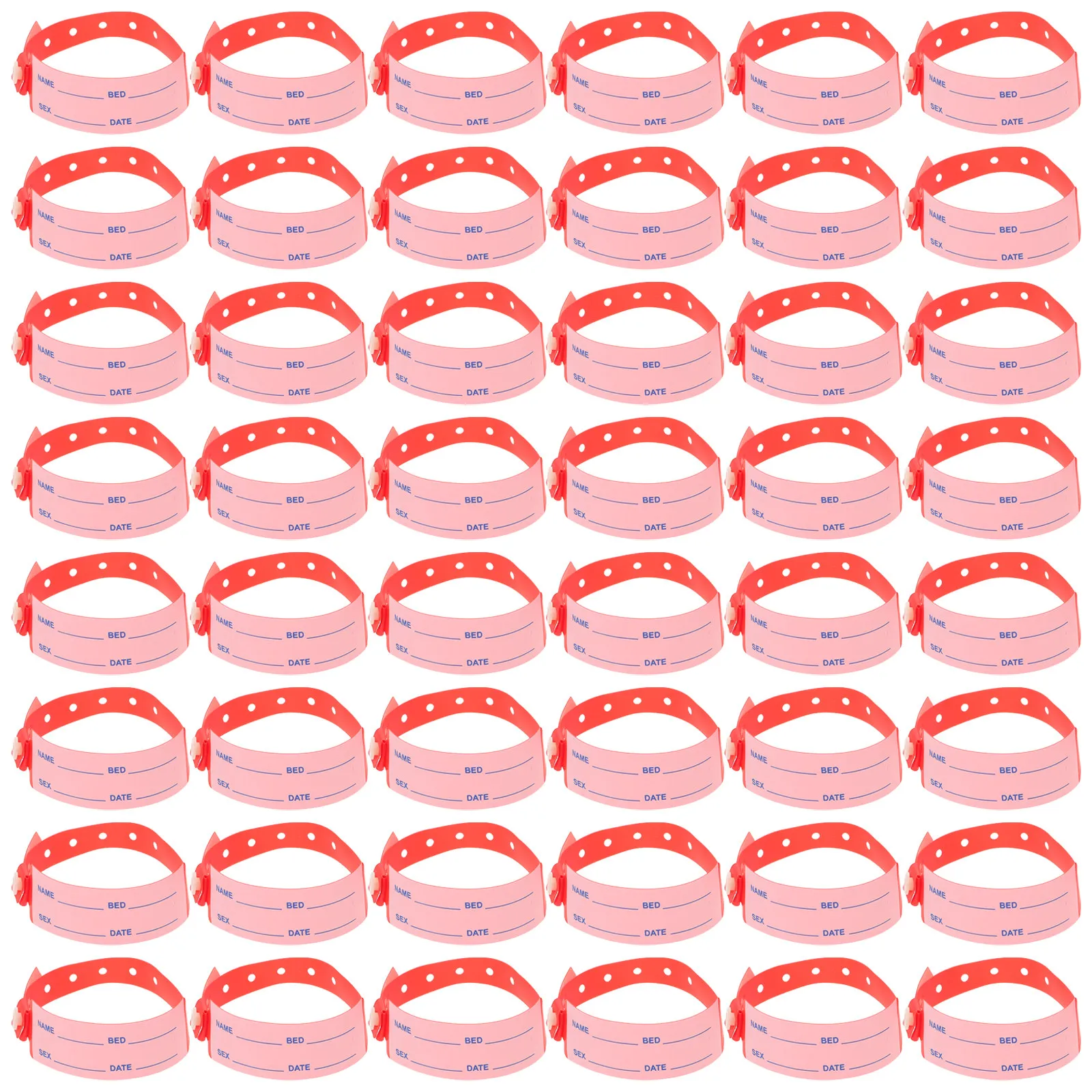 

100Pcs Disposable Medical Wristbands Adjustable Hospital Id Bracelets Patient Identification Nursing Admission Bands