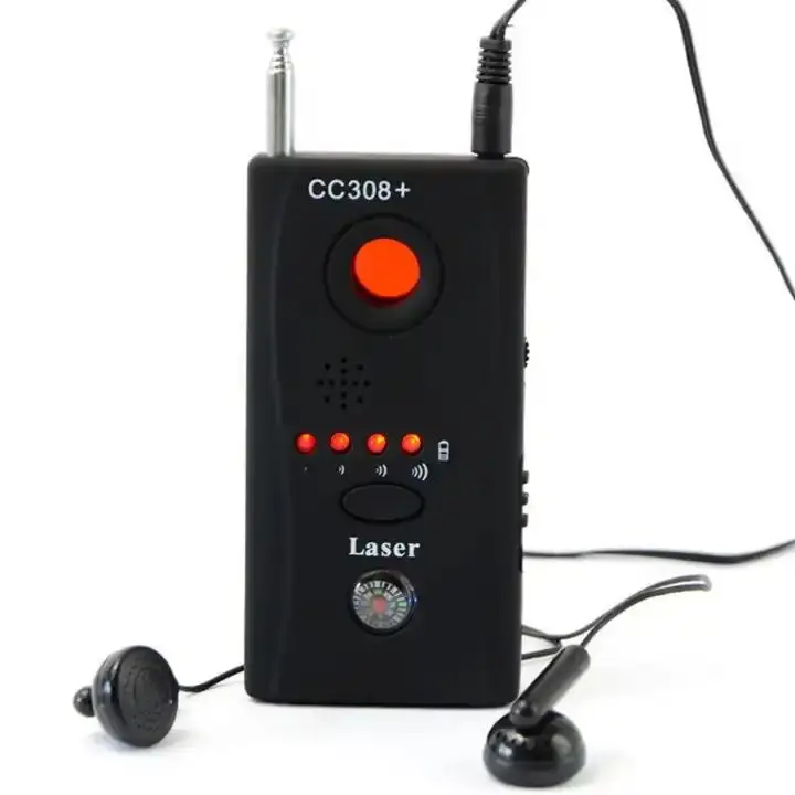 

CC308+ Detector Radio Wave Signal Detection Multi-function Hidden Camera Detector Laser Vibration Alarm Anti-eavesdropping Scan