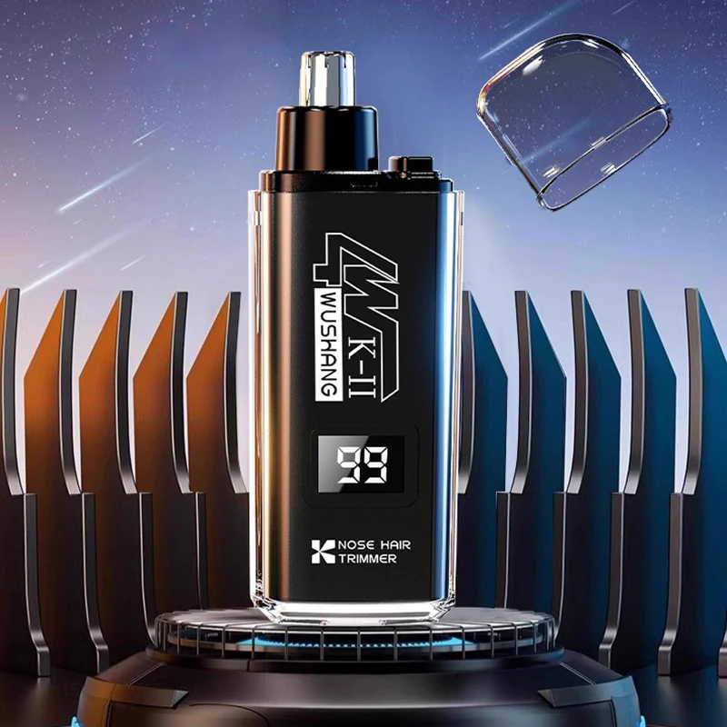 Portable Nose Hair Trimmer Digital Display Hair Trimmer Home Rechargeable Automatic Washable Painless Personal Care Appliance