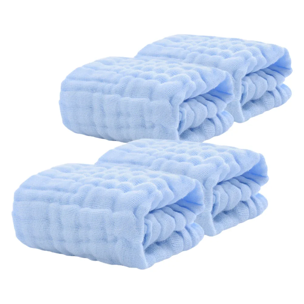 

4 шт., детские мочалки из чистого хлопка, мягкие дышащие тряпки для младенцев, полотенца для слюней, многоразовые полотенца для лица, детские мочалки