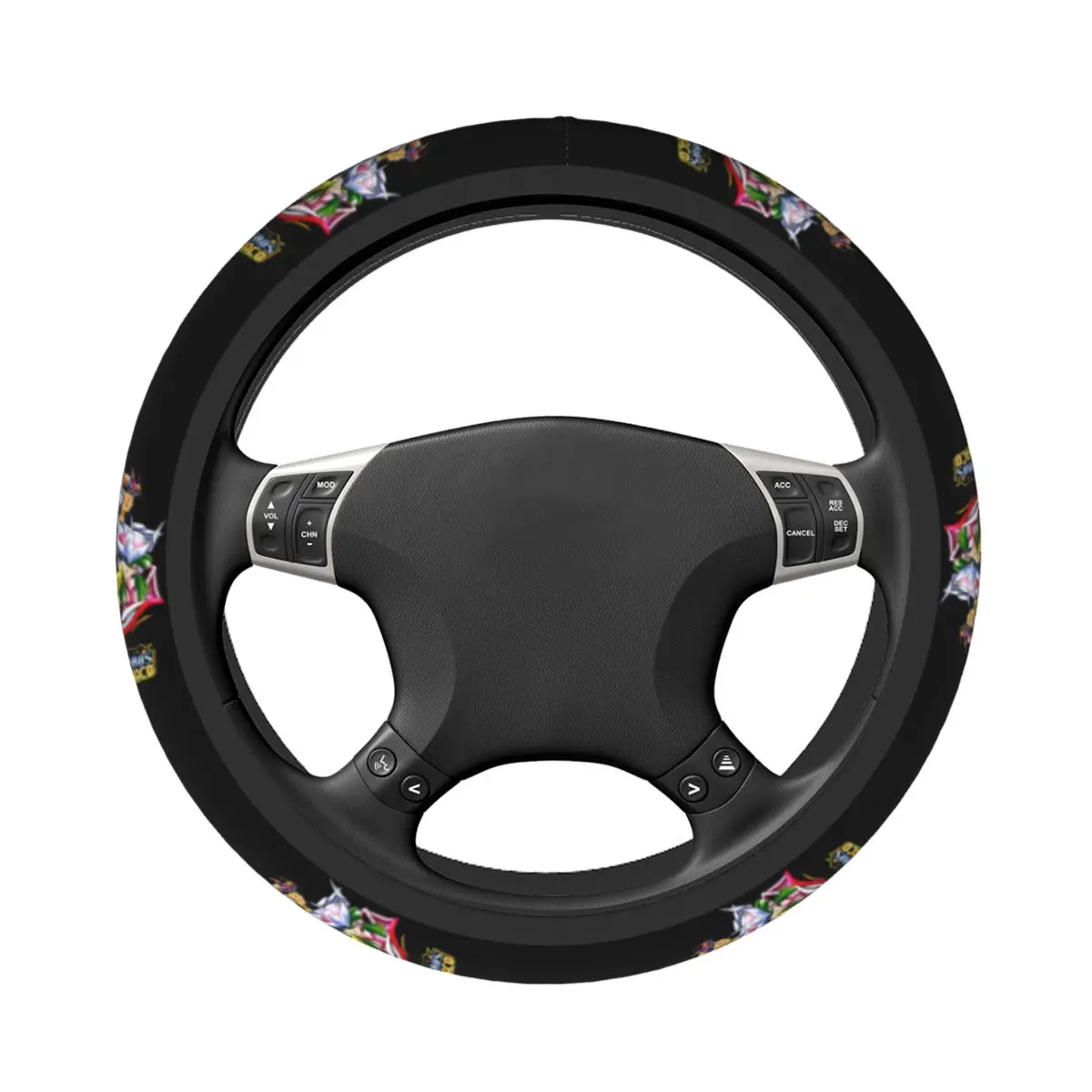 37-38cm Saint Seiya Auto Car Steering Wheel Cover Anti Slip Universal 15 inch Steering Wheel Protector for Trucks view 3