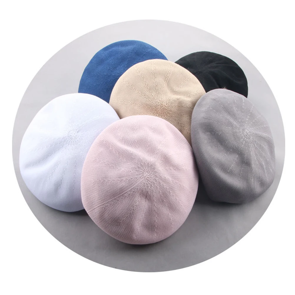 

Sun Visor Hats Women Fashionable Spring Summer Beret Running Cap Black Adult Baby