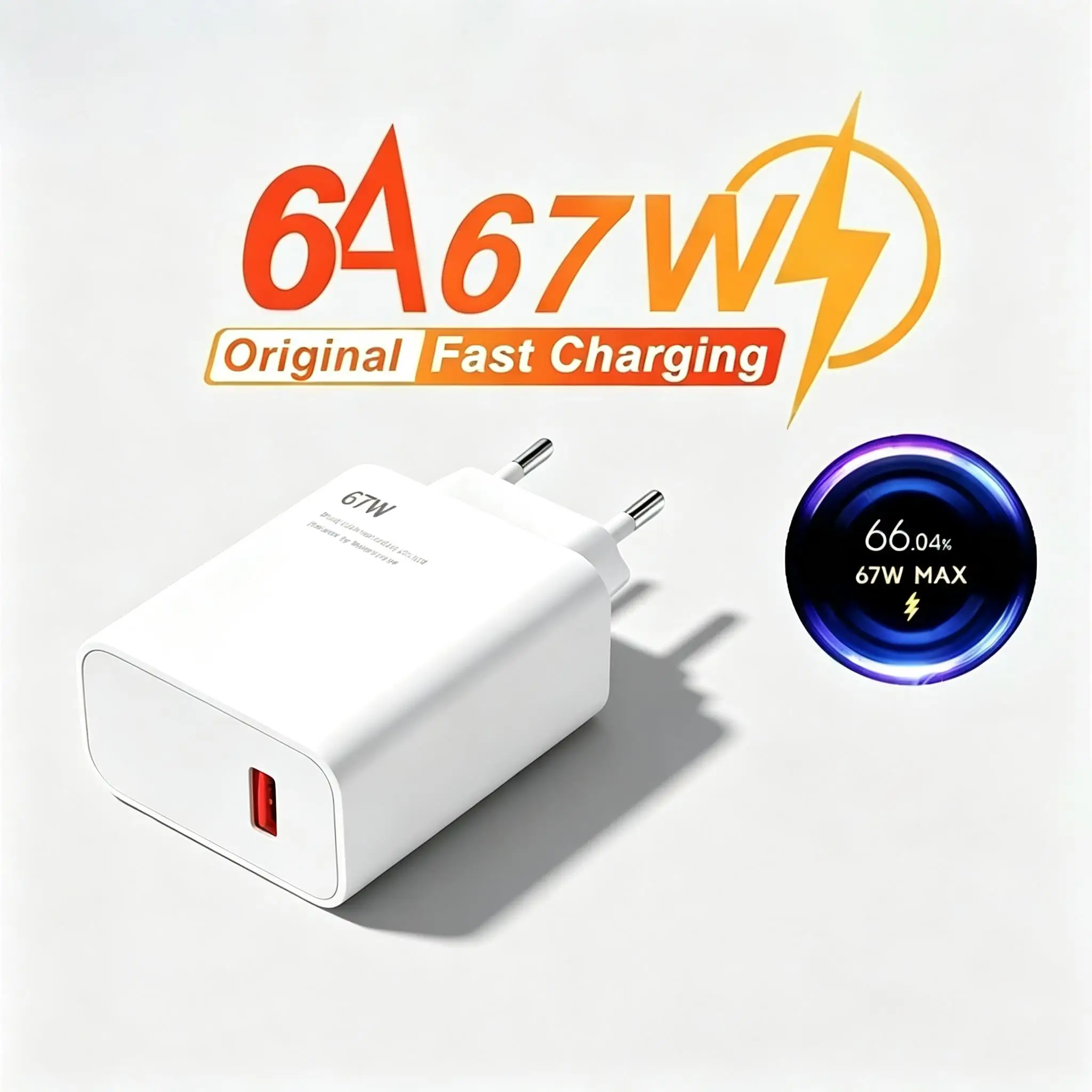 6A 67W USB Charger for Xiaomi 10 11 12 Lite 13T 14 Redmi Note 10S 11S 11T 12 13 Pro POCO Turbo Charge Type C