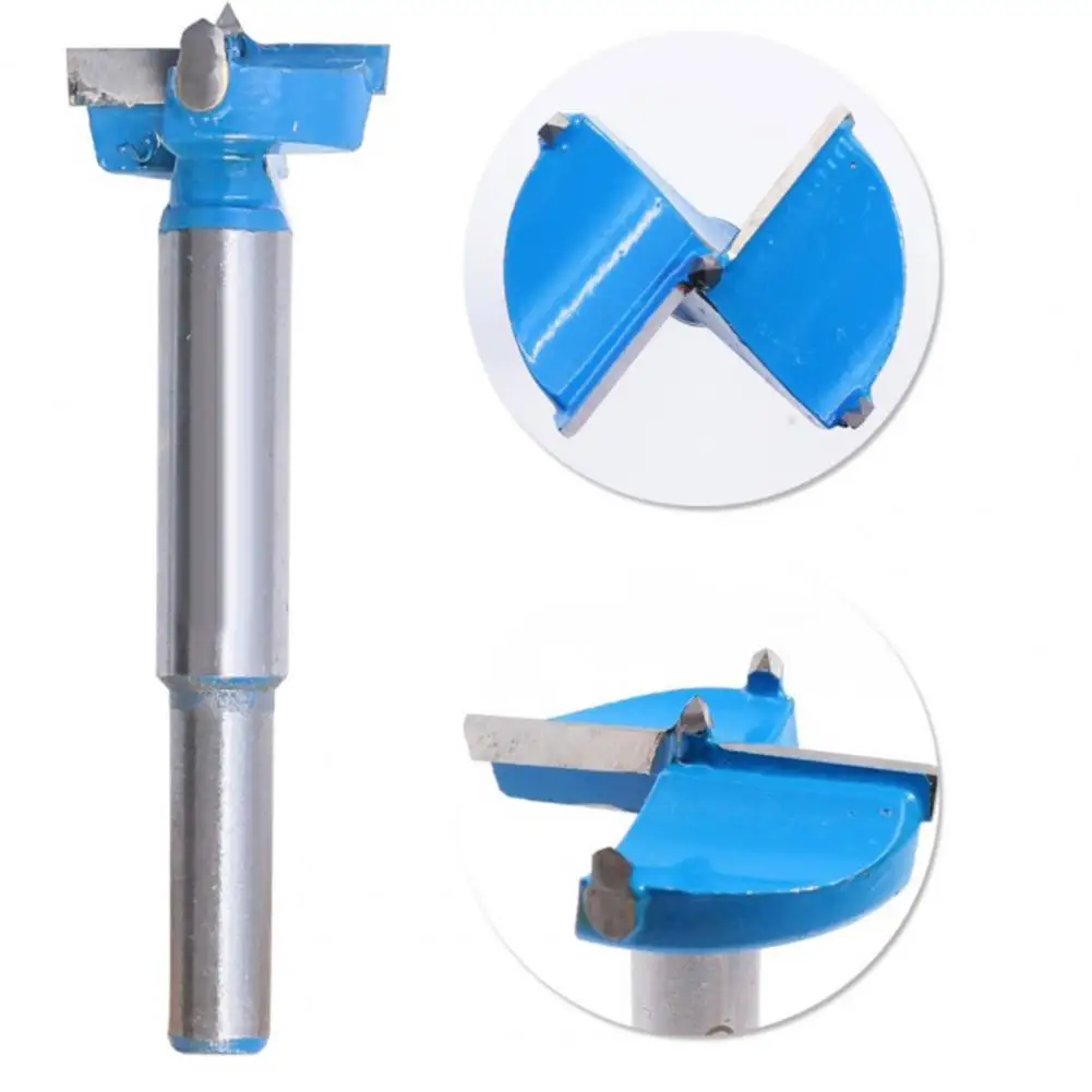 1PC 15mm-20mm Forstner Tips Woodworking Tools Hole Saw Cutter Hinge Boring Drill Bits Round Shank Tungsten Carbide Cutte