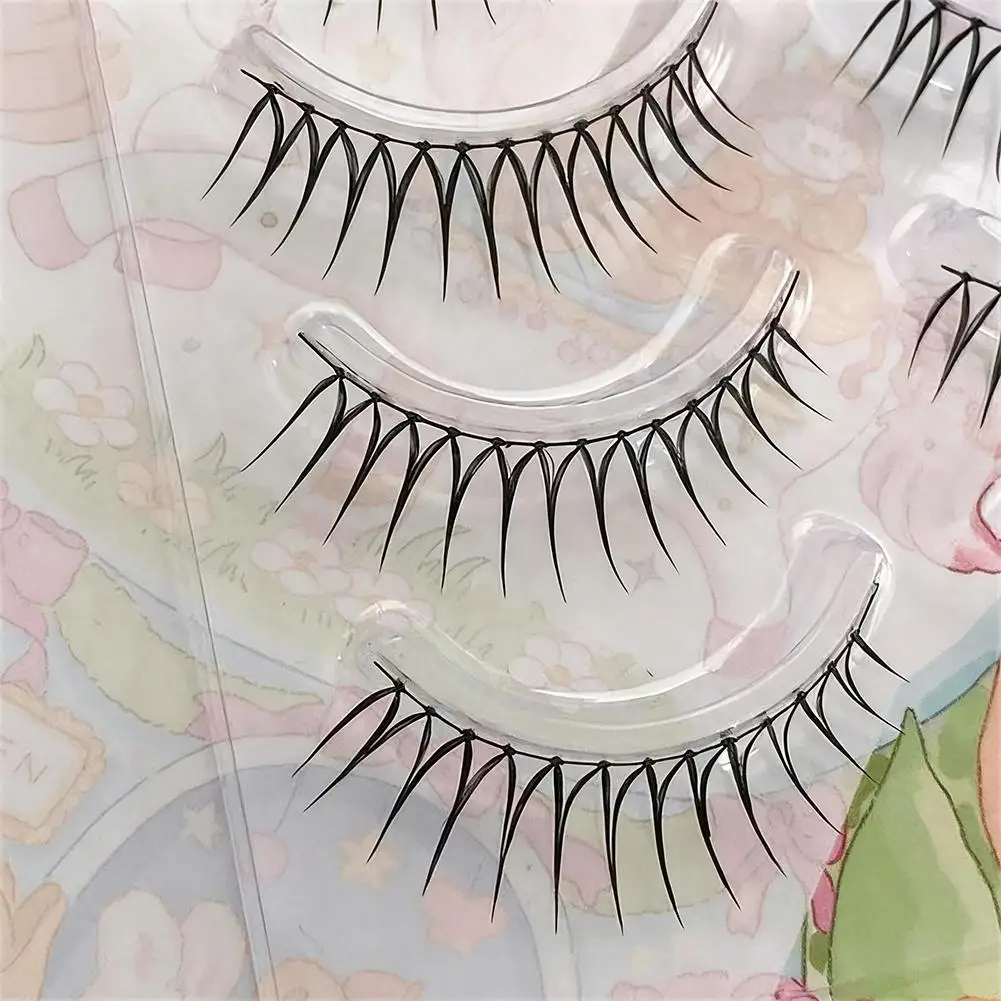 5 Pairs False Eyelashes A Type Eyelashes Upgraded Lash 11MM Stem Transparent Mink Soft Natural Lashes Eye U-shaped E3O1