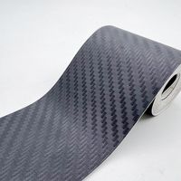 Car Door Edge Anti-Scratch Tape Black 3D Nano Carbon Fiber Universal Car Side Mirror Protector Strip Waterproof Film Tape