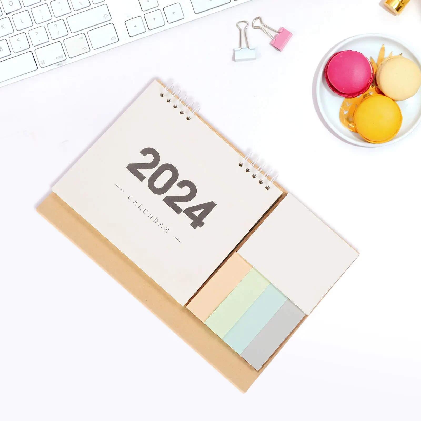 

Desk Calendar 2024 Small Monthly Flip Calendar Simple Style Desktop Table Organizer for Home Supply