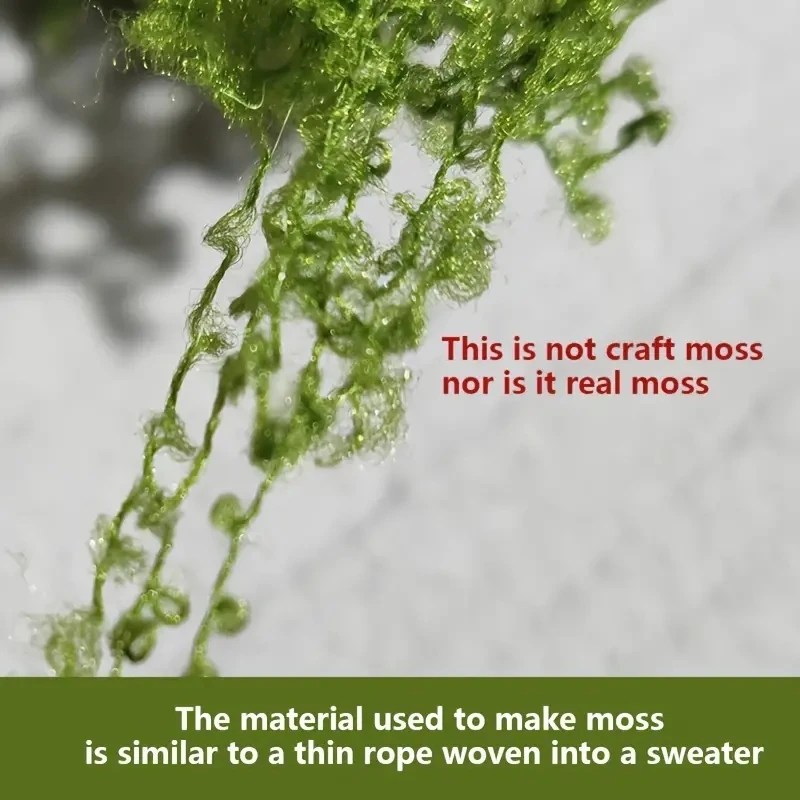 about 20g Artificial Green Plants Polyester Moss Grass Home Living Room Garden Decoration Mini Landscape Fake Flower DIY Crafts