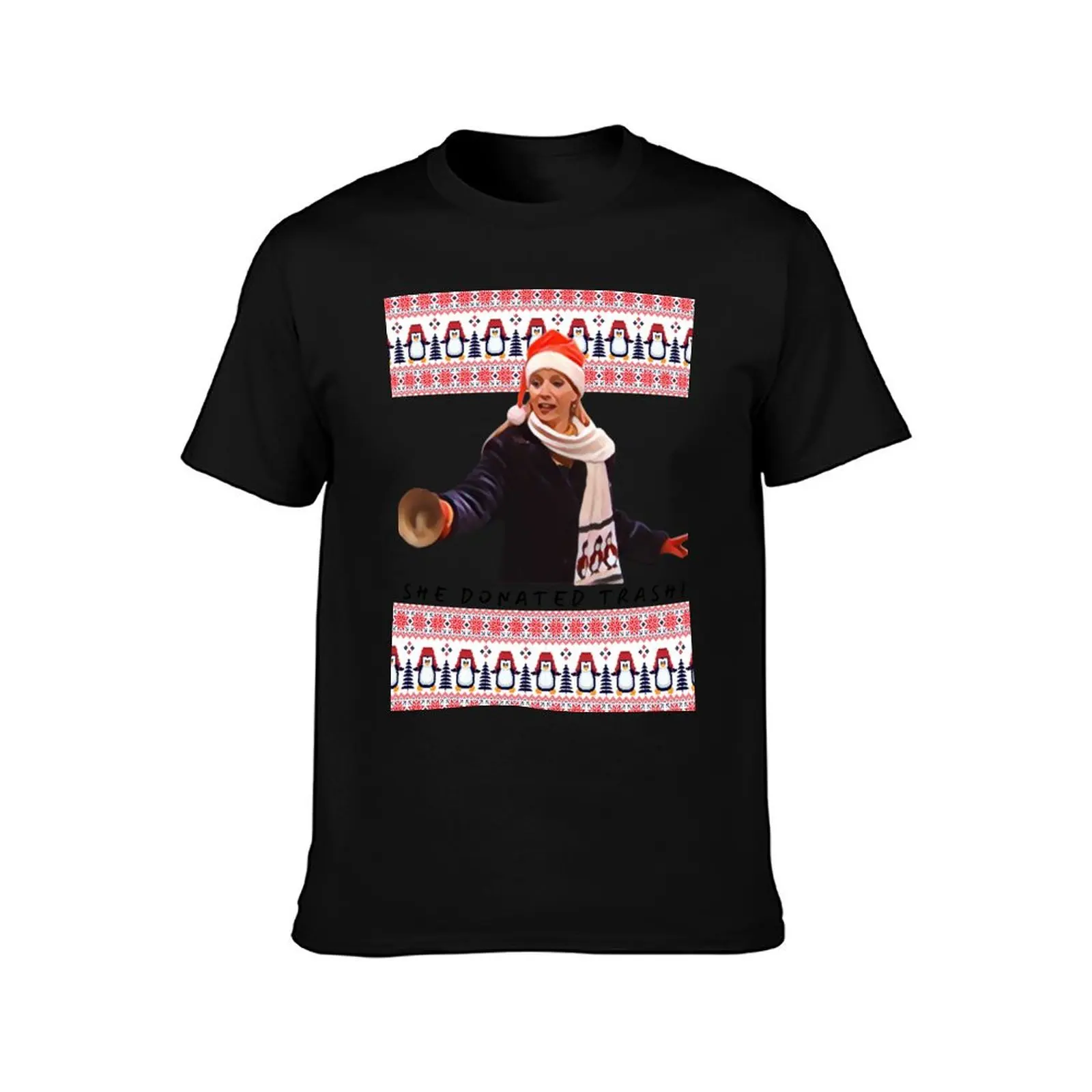 FRIENDS Christmas Phoebe T-Shirt Mechanic Work Tee Shirt T-Shirt