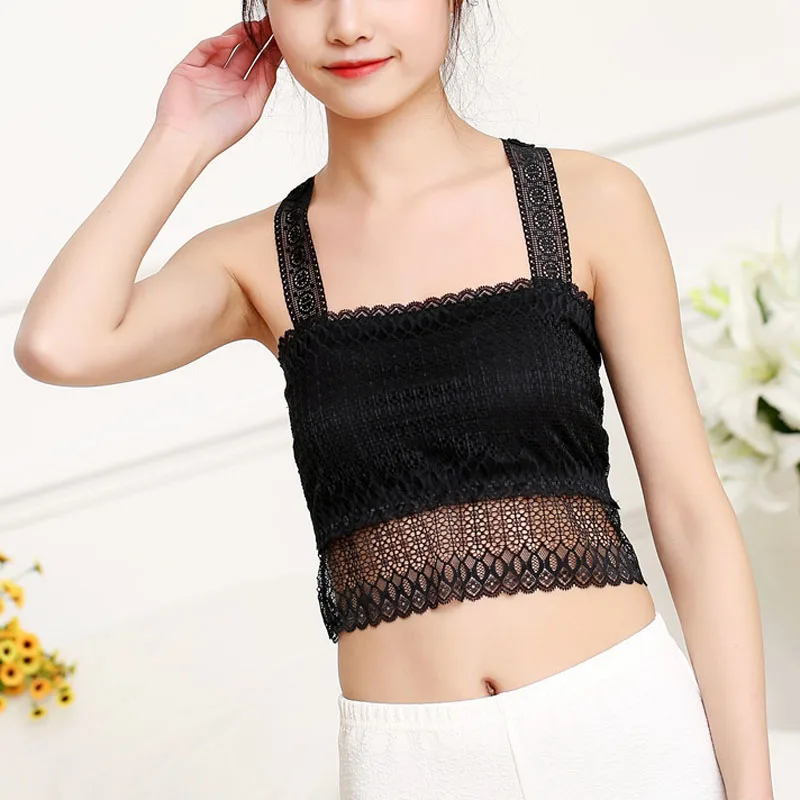 New Fashion Summer Style Lady Wrapped Chest Lace Bowknot Backing Bra Anti-exposure Butterfly Lace High QualityTube Tops  F0167