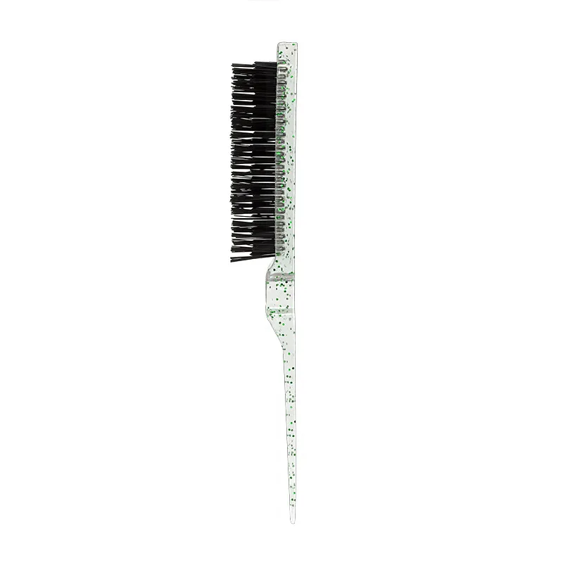 1 Stück Kristall-Haarbürste, zum Kämmen der Seiten- und Rückenpartie der Haare, geeignet für Männer und Frauen als Haaraccessoire. – Detail 8