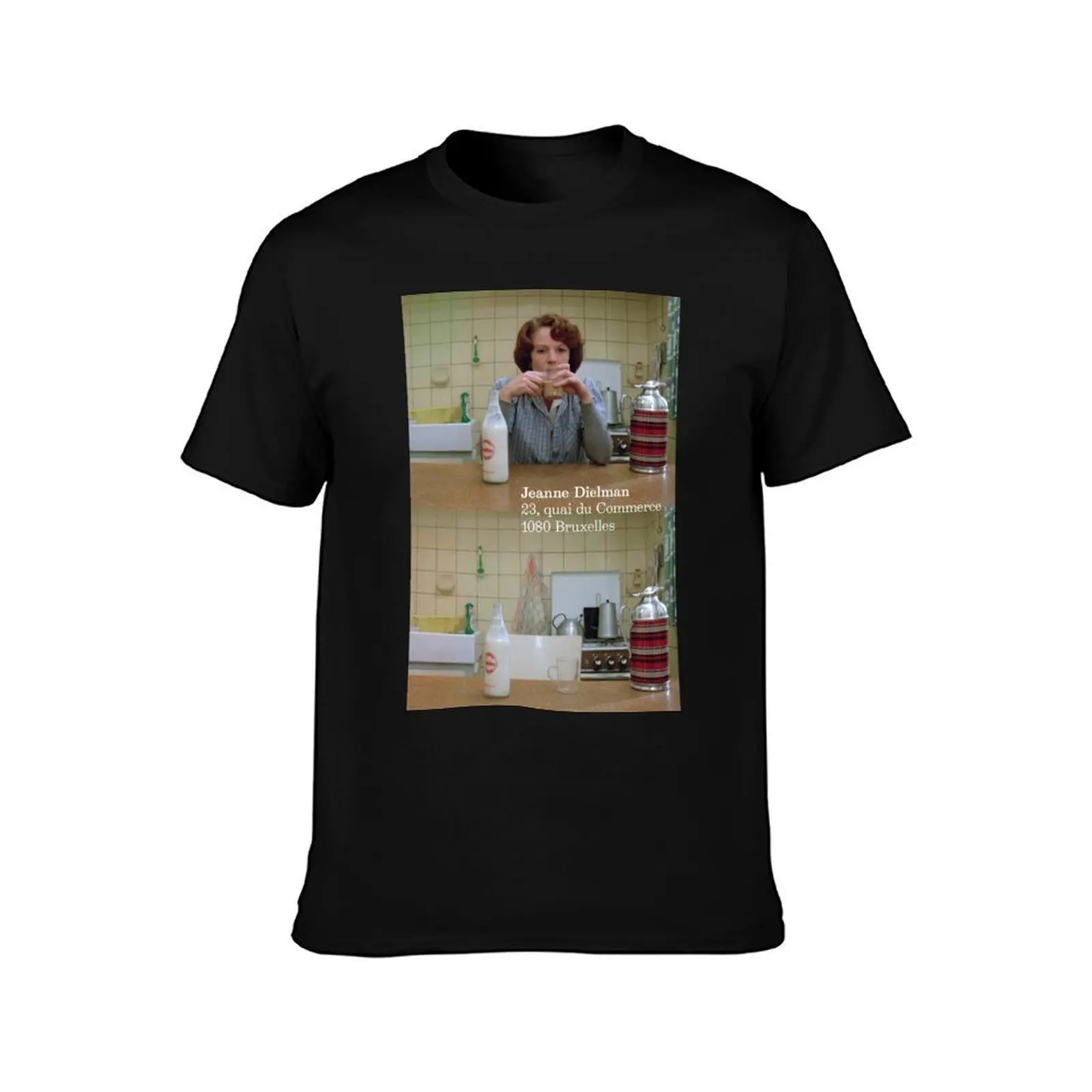 Jeanne Dielman, 23, Quai du Commerce 1080 Bruxelles T-Shirt, Summer Casual Cotton Tee, Oversized Streetwear Tops, 100% Cotton