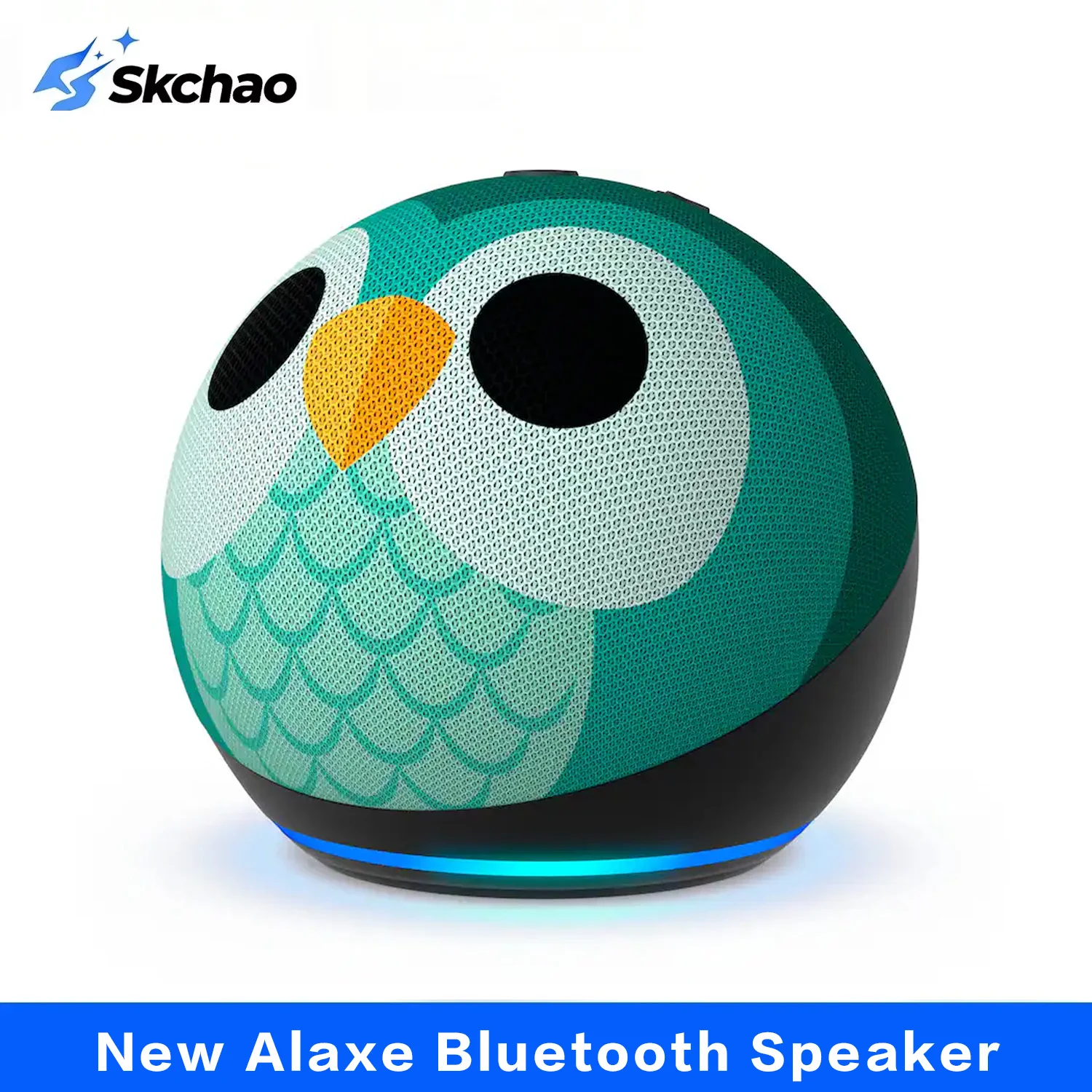 Altavoz Bluetooth Alexa Kids de último modelo diseñado para niños, modelo Kids+ Owl, con sonido de alta calidad y un diseño de escritorio mini.