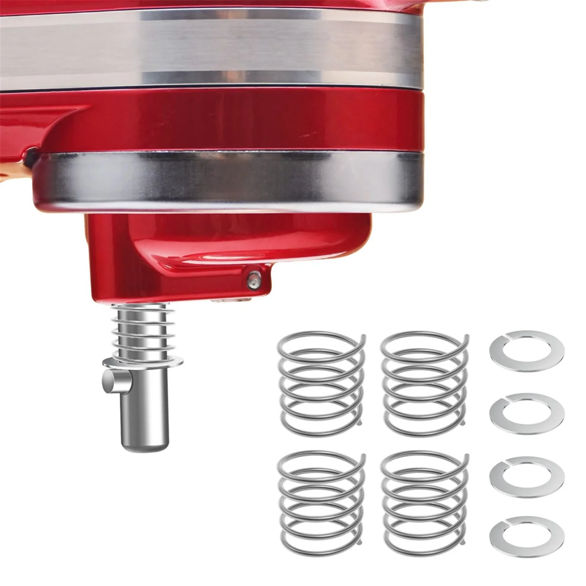 4PCS Spring and Washer for KitchenAid Mixer 3.5 Quarts to 7 Quarts Protect and Extend the Life Quick Install Accessorie HGC