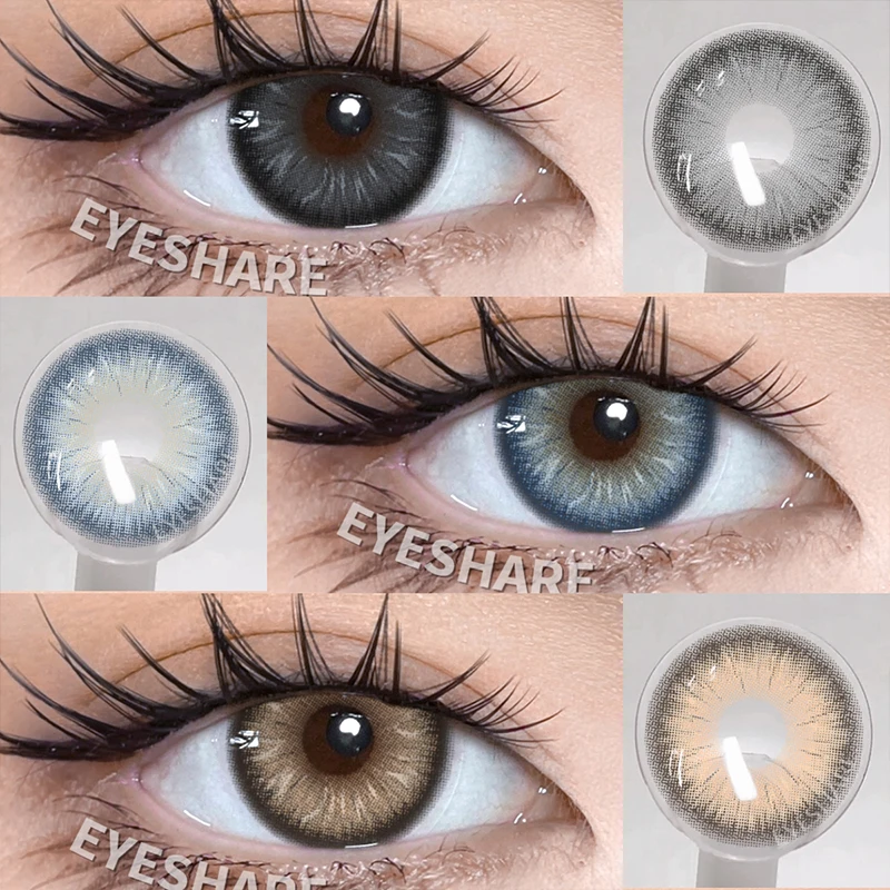 EYESHARE Kontaktlinsen in natürlicher Farbe für Augen, weiche Kontaktlinsen, Schüler, Schönheit, Kosmetik, farbige Linse, Augen, grüne Kontaktlinsen