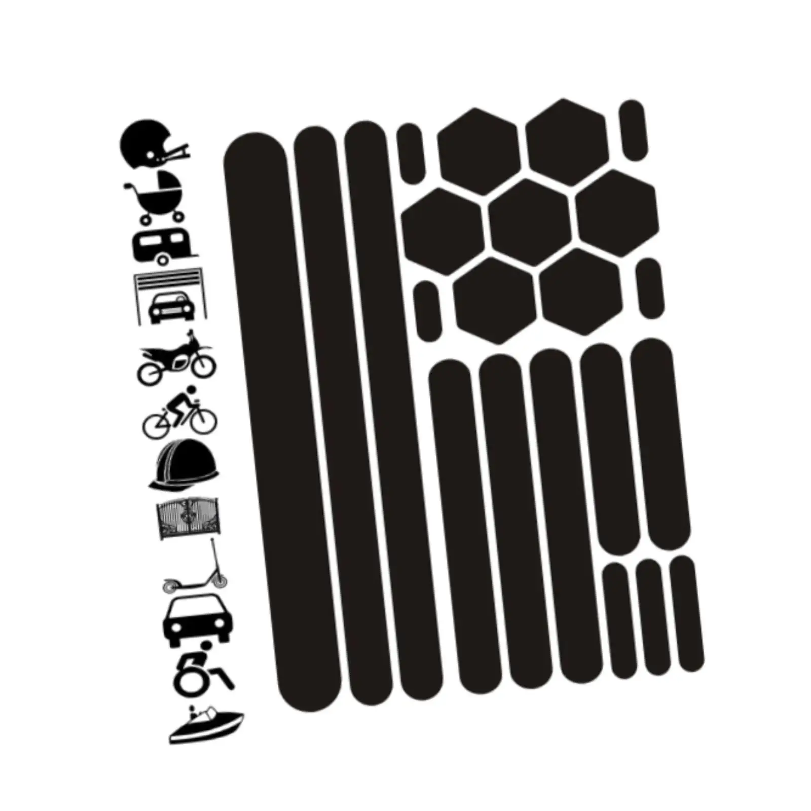 

Универсальная светоотражающая наклейка для велосипеда и мотоцикла, универсальные креативные аксессуары, легко наносимые украшения, предупреждающая светоотражающая наклейка