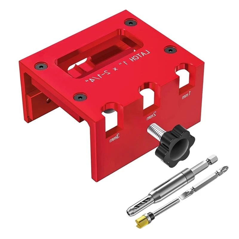 Smart Portable Door Latch Mortise Tool For Router Door Latch Installation Kit Door Latch Template Kit For 1-3/8