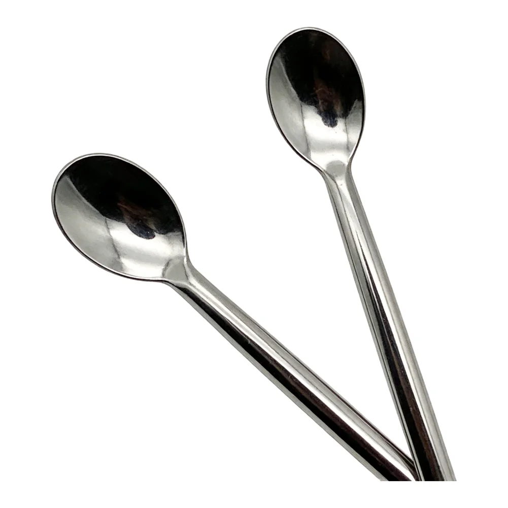 Laboratory Stainless Steel Sampling Spoon Spatula Tool 20cm Double End 2 Pieces for Safe Handling and Transfer of Materials