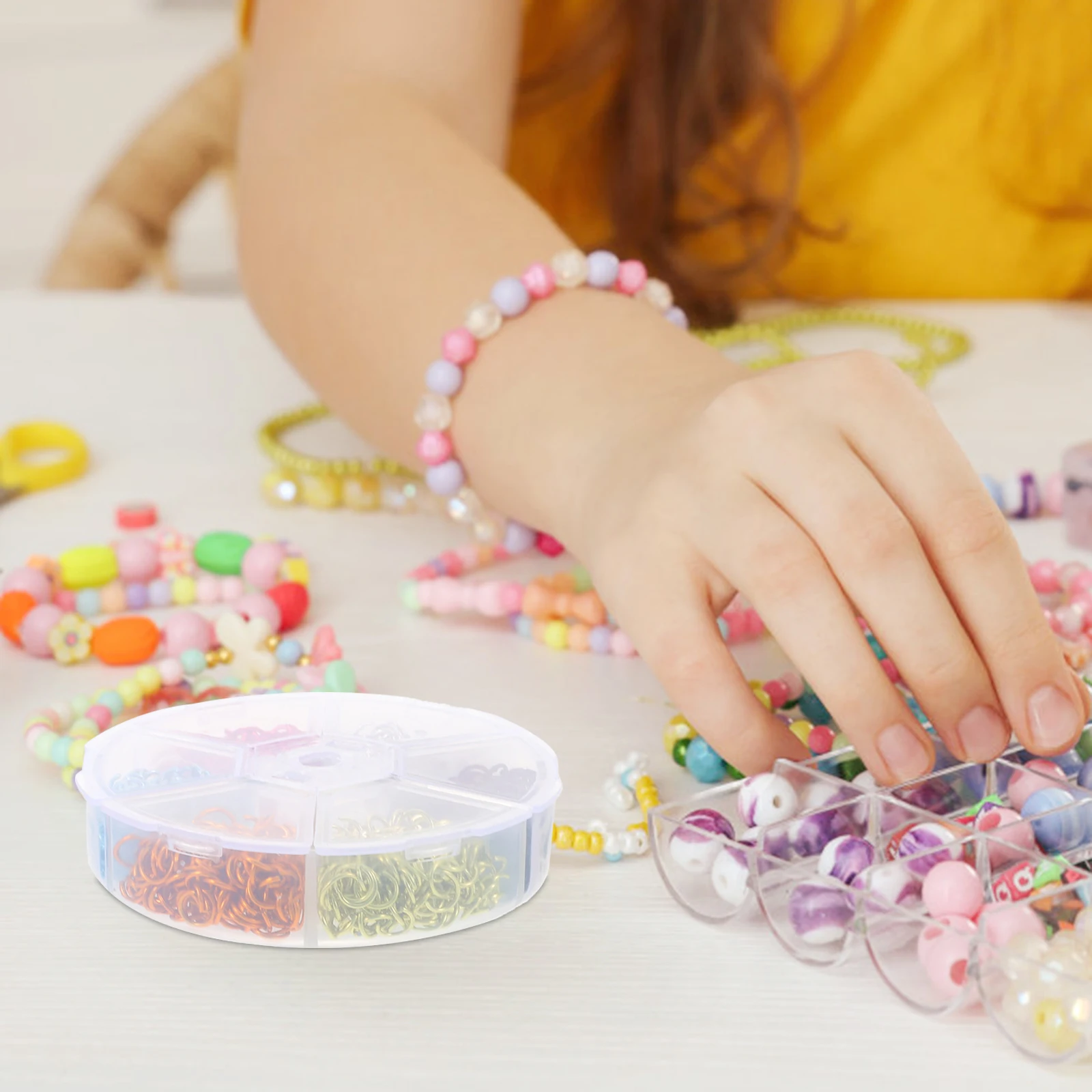 

1 Box Mixed Color Jump Rings For Jewelry Making Open Oval Metal Connectors Diy Craft Findings - Jewelry Making Accessories