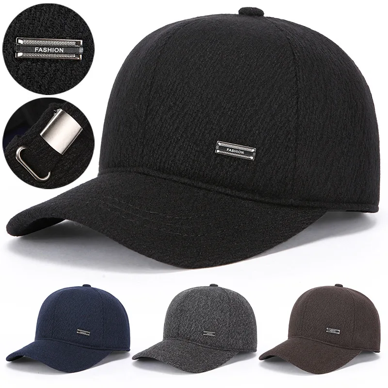 

Hat Autumn Winter Thickened Warm Fleece Lined Sunshade Sunscreen Simple Fashion Baseball Cap