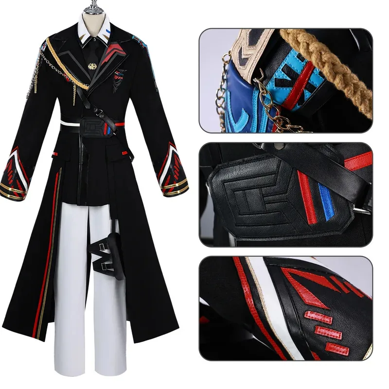 

aaa12 3Love and Deepspace Far Air Captain Cosplay Costume Caleb Uniform For Halloween Carnival Party Comic Con