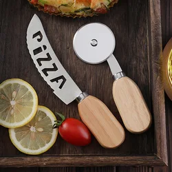 Cortador de Pizza de acero inoxidable, cuchillo para Pizza, rebanador de Pizza, utensilios de cocina para queso, pastel, pan, pastel, gofres, utensilios de cocina para hornear