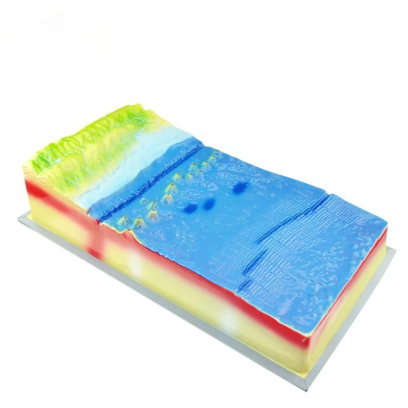 Modèle de tectonique des plaques et de morphologie des surfaces, instrument pédagogique de géographie pour l'enseignement scientifique et éducatif