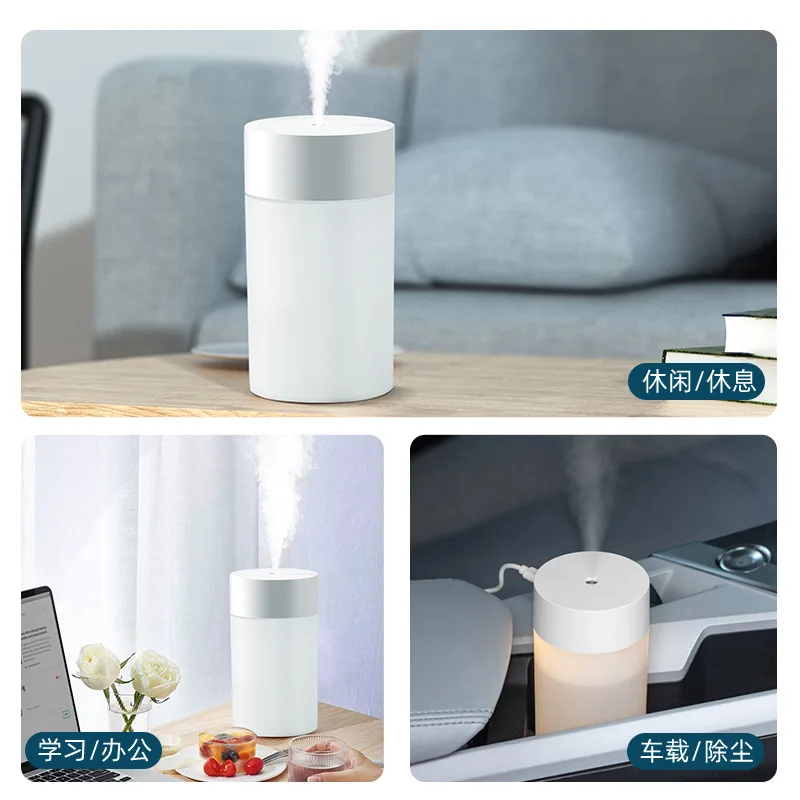 260ml Mini Air Humidifier Purifier Colorful Night Light Mute USB Essential Oil Atomizer Portable Aromatherapy Diffuser  For Home