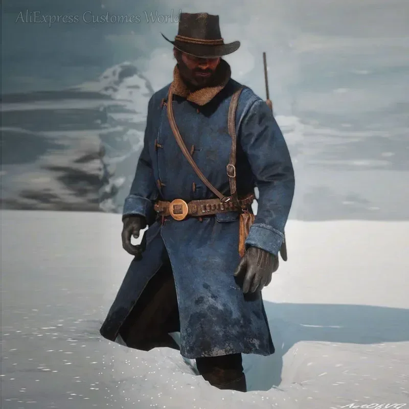 Manteau de Cosplay du Jeu Arthur Morgan, Costumes RDR2, Chapeau de Style Occidental, Modèle Moyen, Veste d'Halloween, Tenue de ix, pour Homme et Femme