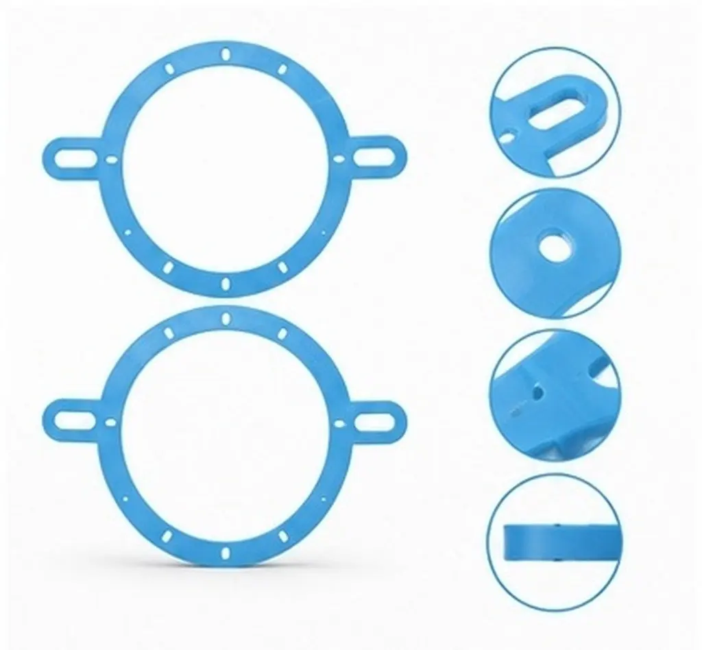 2Pcs Automotive Speaker Spacer Adapter Rings 3.5 Inch 4 Inch Lightweight Plastic Mounting Bracket for Car Door Stereo Speaker