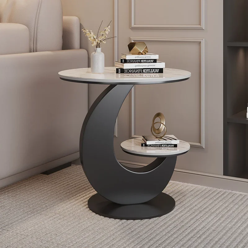 أريكة حافة بلاطة صخرية فاخرة خفيفة لغرفة المعيشة زاوية منزلية بسيطة وحديثة بجانب السرير طاولة صغيرة شقة صغيرة #2