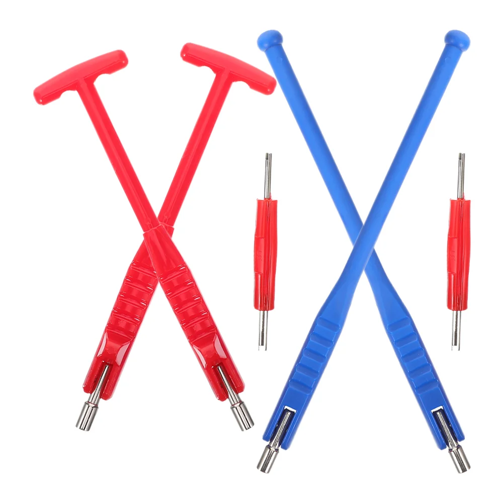 

6 Pcs Valve Core Pull Motorcycle Puller Tool Stem Installer Removal Tire Change Tools Lever Kit