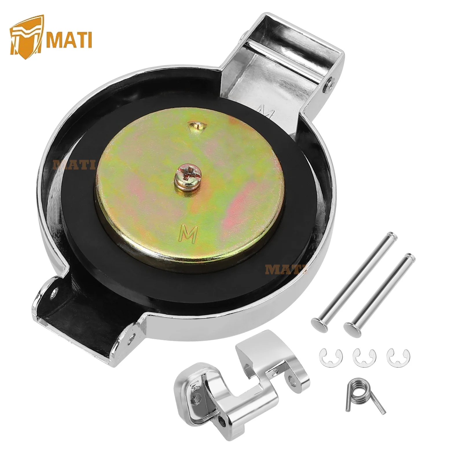 MATI Fuel Cap Gas Cap Latch Kit Chrome for Honda CB200 CB350 CB360 CB400 CB450 CB500 CB550 CB750 CL200 CL350 CL360 CL450 SL350